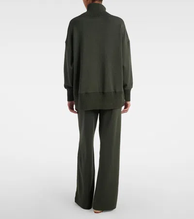 Varley Barker Jersey Turtleneck Sweater In Green