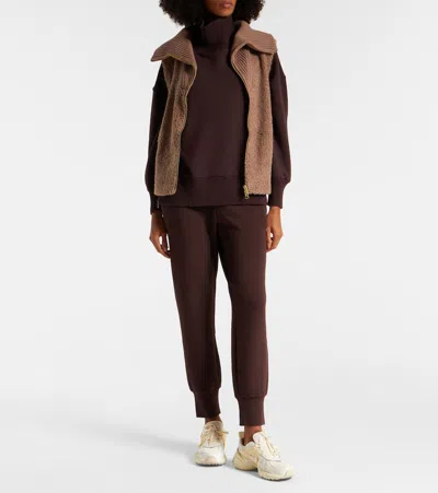 Varley Aspen Funnel-neck Gilet In Brown