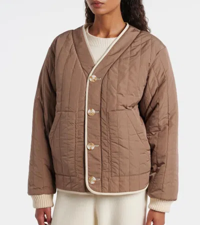 Varley Drew Reversible Jacket In Brown