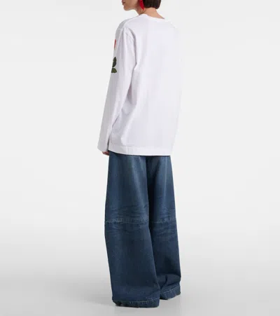 Simone Rocha Printed Cotton Jersey T-shirt In Multi