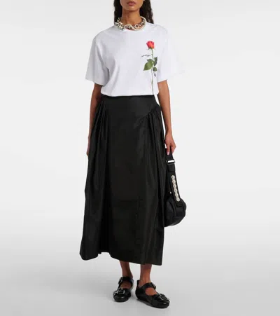 Simone Rocha Printed Cotton Jersey T-shirt In Multi