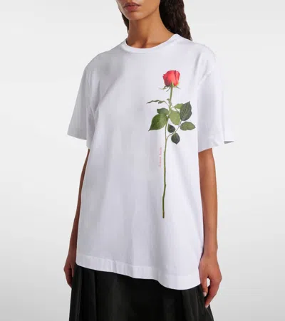 Simone Rocha Printed Cotton Jersey T-shirt In Multi