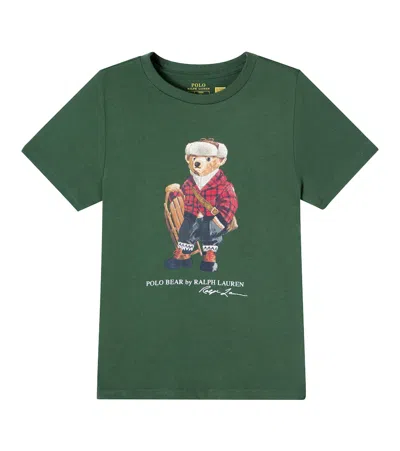 Polo Ralph Lauren Big Boys Polo Bear Cotton Jersey Tee In Green