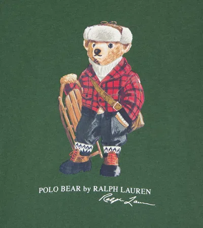 Polo Ralph Lauren Big Boys Polo Bear Cotton Jersey Tee In Green