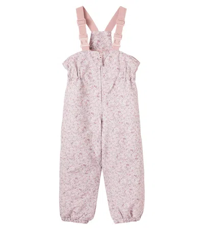 Wheat Sal Floral Ski Overall In Purple