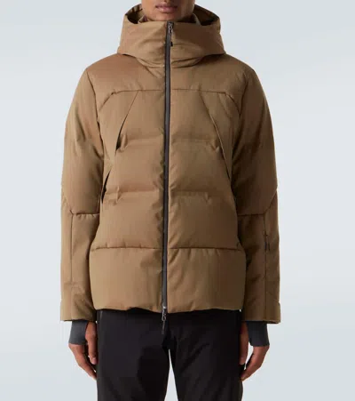 Sease Nordend Wool-blend Down Jacket In Brown