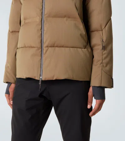 Sease Nordend Wool-blend Down Jacket In Brown