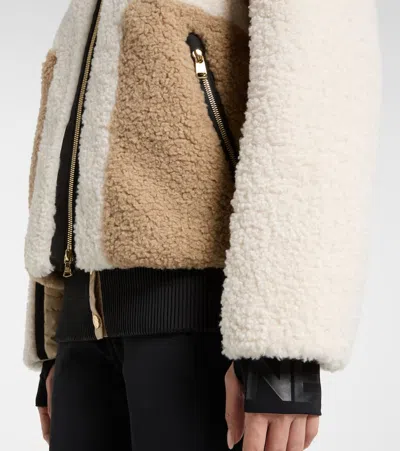 Bogner Kora Combo Teddy Ski Jacket In Animal Print