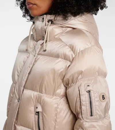 Bogner Jonna Quilted Ripstop Down Coat In Neutral