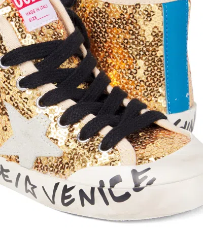 Golden Goose Francy Penstar Sequined Sneakers In Multi