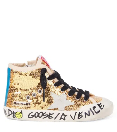 Golden Goose Francy Penstar Sequined Sneakers In Multi