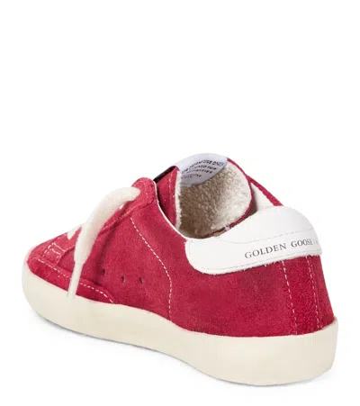 Golden Goose Super Star Suede Sneakers In Red
