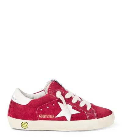 Golden Goose Super Star Suede Sneakers In Red