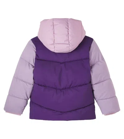 Roarsome Colorblocked Puffer Jacket In Purple