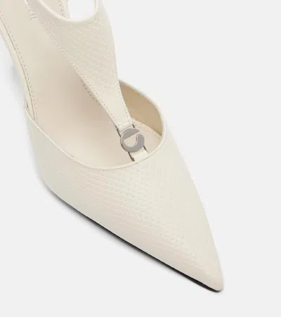 Coperni 70 Leather Wedges In White