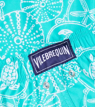 Vilebrequin Oursins Printed Swim Trunks In Blue