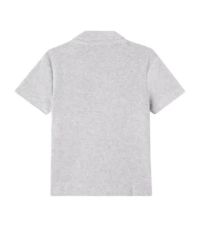 Vilebrequin Cotton Terry Polo Shirt In Gray