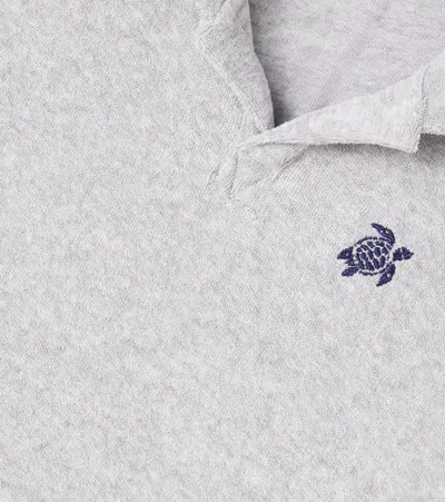 Vilebrequin Cotton Terry Polo Shirt In Gray