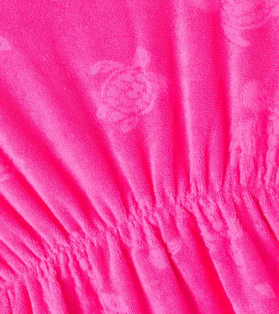 Vilebrequin Jacquard Cotton Terry Dress In Pink