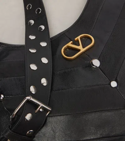 Valentino Hoboho Large Studded Leather Shoulder Bag In Black