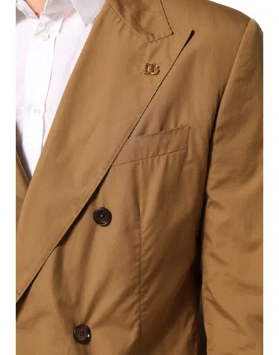 Dolce & Gabbana Brown Taormina Double-breasted 2 Piece Suit In Brown