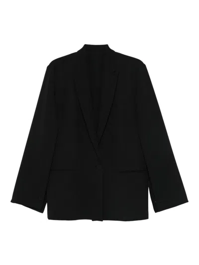 Alberta Ferretti Tailored Black Jacket With Boxy Silhouette In Black
