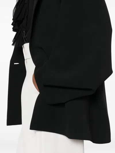 Alberta Ferretti Tailored Black Jacket With Boxy Silhouette In Black