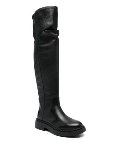 Ash Maxim Over-the-knee Boots In Black