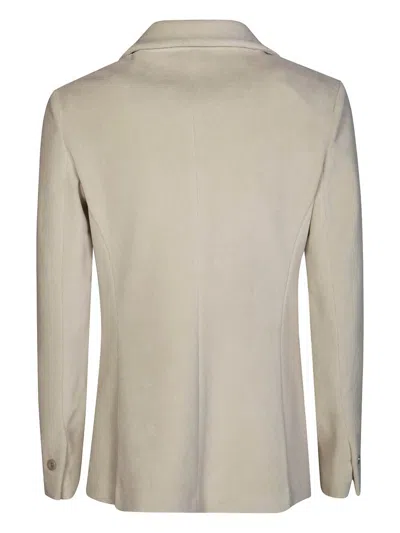 Circolo 1901 Tailored Jacket With Single-button Closure And Notch Lapel In White