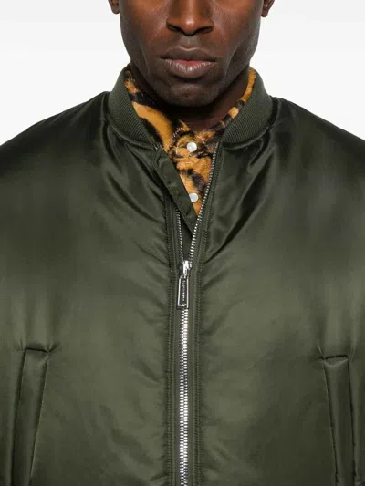 Dsquared2 Zip-front Bomber Jacket In Green