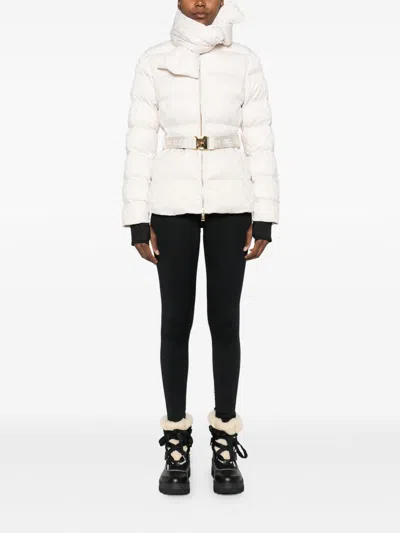 Elisabetta Franchi Tailored Minimalistic Jacket With Structured Shoulders In Gray