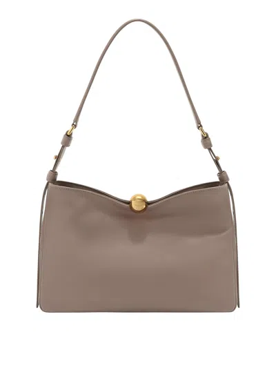 Furla Soft M Sphere Shoulder Bag In Brown