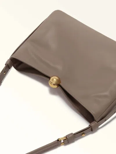Furla Soft M Sphere Shoulder Bag In Brown