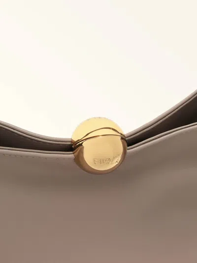 Furla Soft M Sphere Shoulder Bag In Brown