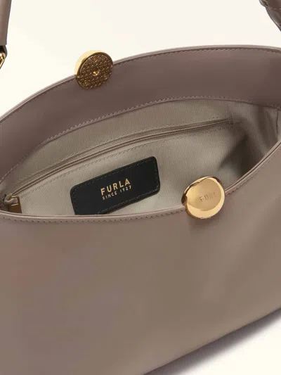Furla Soft M Sphere Shoulder Bag In Brown