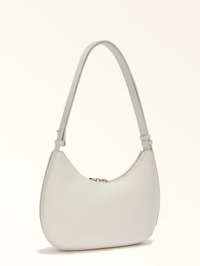 Furla Shoulder Bag Drop S In Leather Cream Color In White