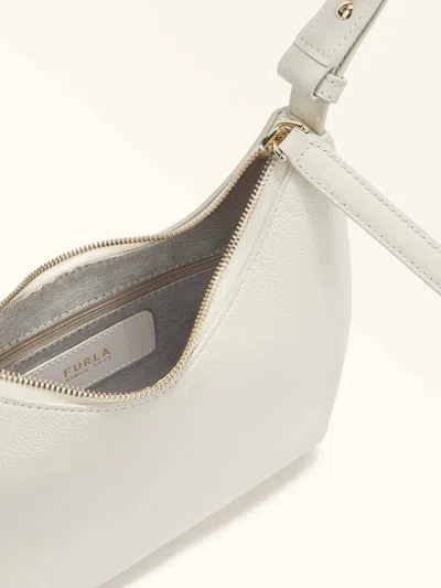 Furla Shoulder Bag Drop S In Leather Cream Color In White