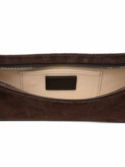 Jacquemus Le Bisou Perle Shoulder Bag In Brown