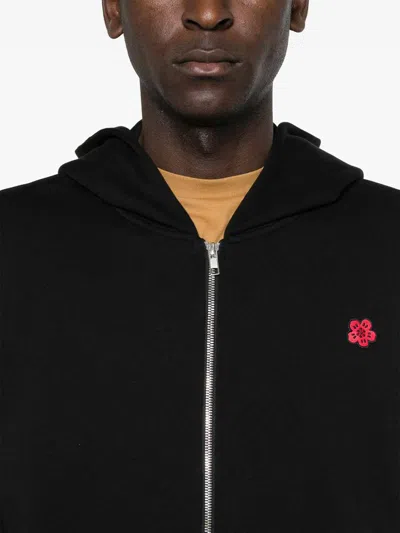 Kenzo Crewneck Sweater With Boke Flower Motif In Black