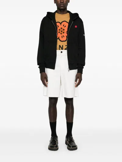 Kenzo Crewneck Sweater With Boke Flower Motif In Black