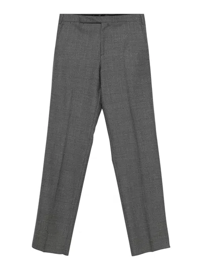 Lardini Pressed-crease Trousers In Gray