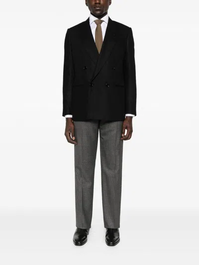 Lardini Pressed-crease Trousers In Gray