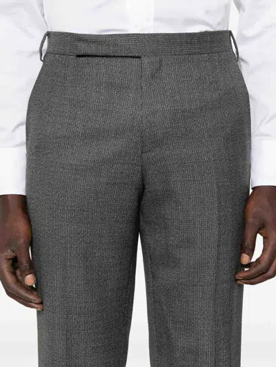 Lardini Pressed-crease Trousers In Gray