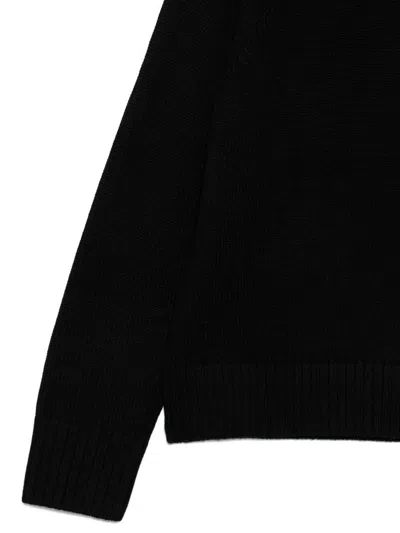 Michael Kors Turtleneck Pullover In Black Wool In Black