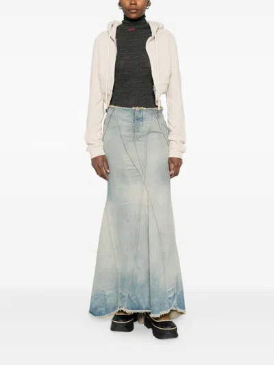 Off-white Fitted Long-sleeve Turtleneck Sweater In Red In Black