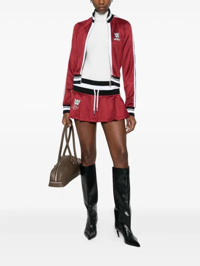 Off-white Serena Track Jacket Contrast Trim In Red