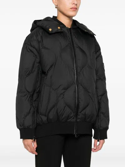 Pinko Puffer Jacket With Quilted Pattern In Black