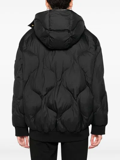 Pinko Puffer Jacket With Quilted Pattern In Black