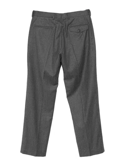 Paul Smith Conceal Fastened Straight-leg Trousers In Gray