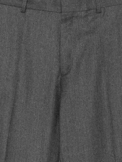 Paul Smith Conceal Fastened Straight-leg Trousers In Gray